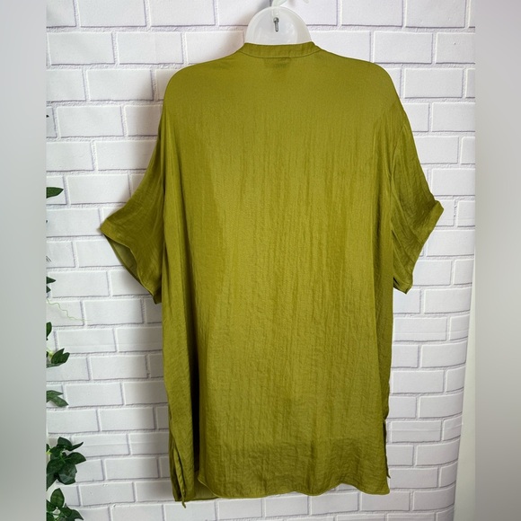 RACHEL Rachel Roy women green olive Casual blouse/ size 3XL - Picture 4 of 7